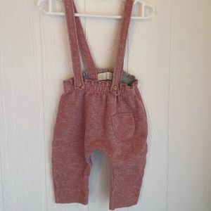 ZARA MINI Collection Knit Pants with Suspenders